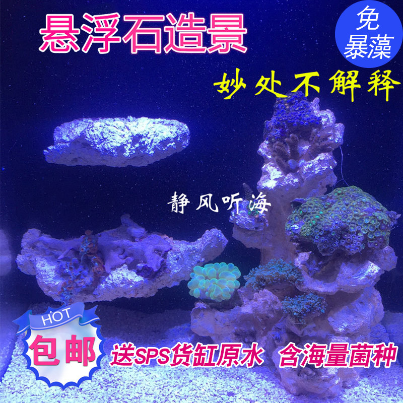 Static wind magnetic suspension P stone French culture landscape stone Free from violent algae to send sps cargo tank raw water contains massive bacteria