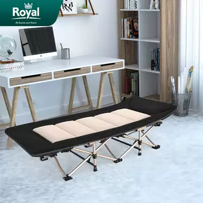 Simple portable adult folding bed Single hard board bed Office nap artifact Lunch break bed Escort bed Couch