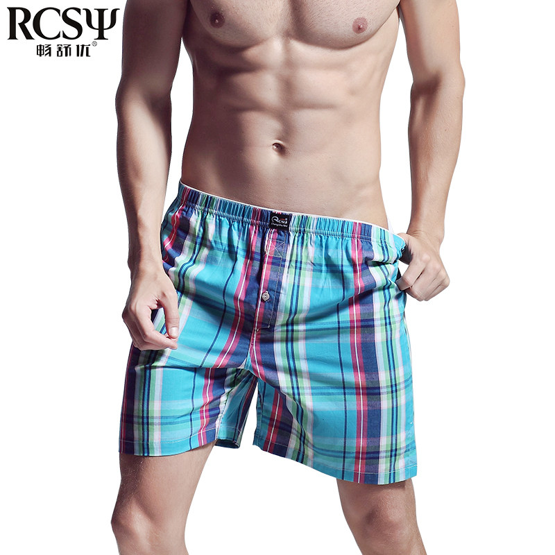 Summer thin cotton breathable men's home cotton pajama pants quick-drying arrow pants loose five points large size shorts