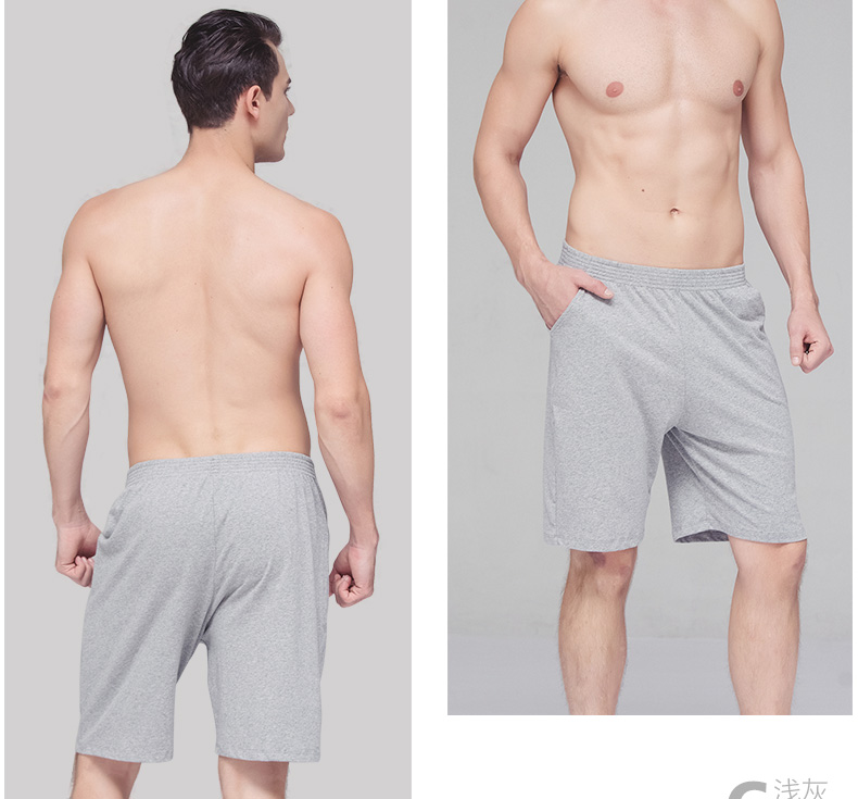Quần Pyjama cho nam Quần cotton mùa hè mỏng Modal Cotton Home Quần Five Points Loose Quần short Casual Kích thước lớn Boxer thời trang mặc nhà