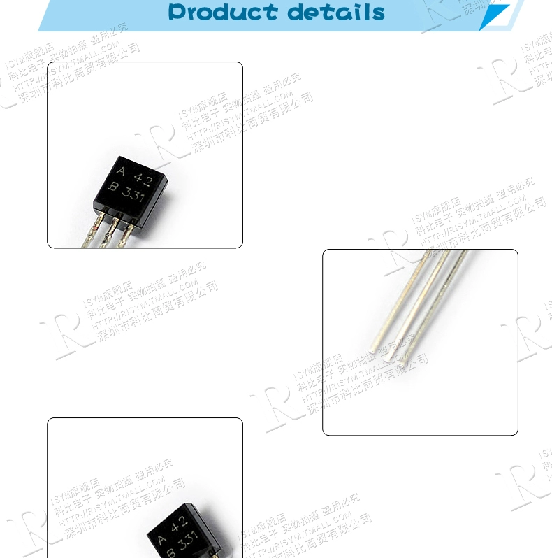 Risym plug-in Transistor A42 MMBTA42 KSP42 NPN Transistor công suất thấp TO-92 50 miếng