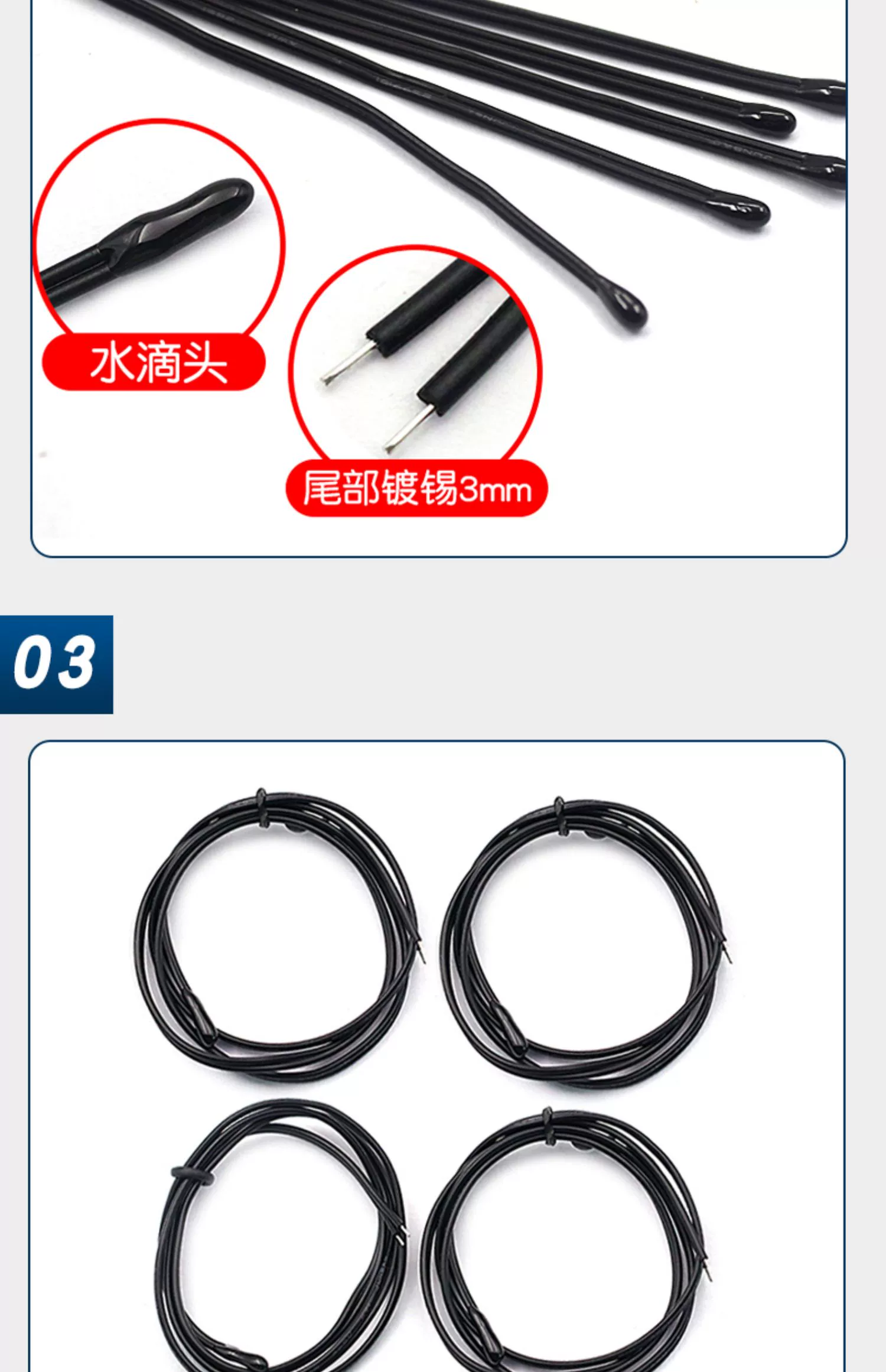 Cảm biến nhiệt độ B3950 nhiệt điện trở 5K 15K 20K 50 100K nhỏ giọt nước B3435 B3470 điện trở 3 vòng màu