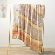 Summer towel quilted cotton gauze blanket single double summer cool quilt noon sleeping sofa blanket thin air conditioning quilt