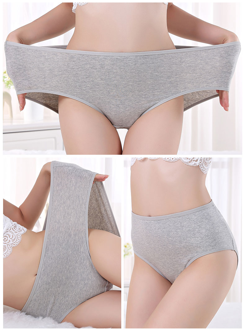 Người phụ nữ béo ở Nam Cực underwear Đồ lót tam giác kích thước lớn 5 được nạp phân bón để tăng quần short cotton đầu đồ lót trẻ em béo quần lót lọt khe xuyên thấu