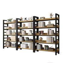 Bookshelf floor-standing storage rack multi-layer storage cabinet simple steel and wood childrens storage rack iron bookcase storage rack