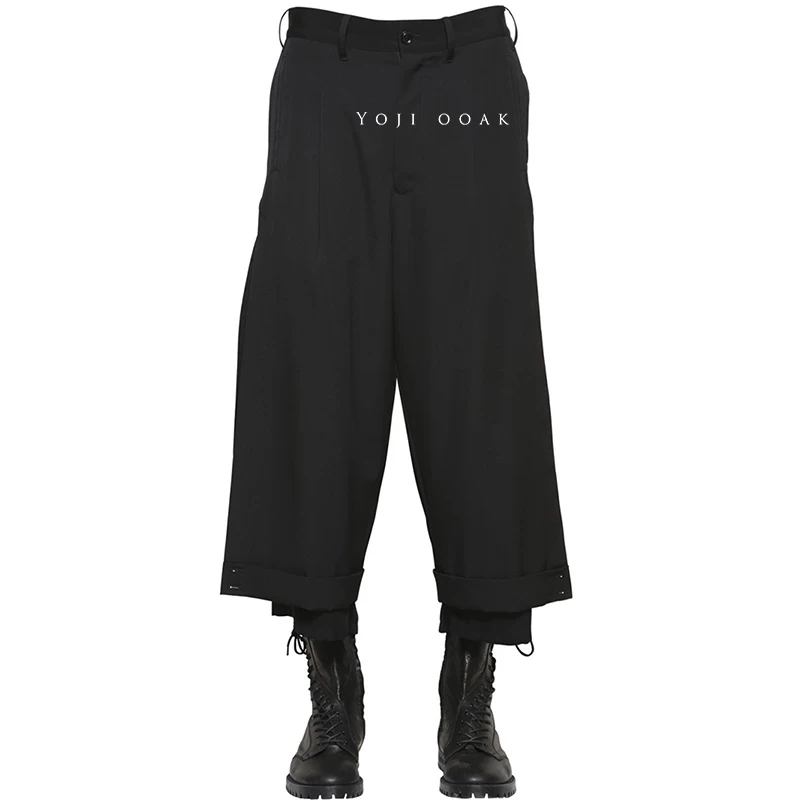 Персонаж YOJI OOAK Leisure Cropped Pants Essence Walda Nine Wide Pants Dark Pants