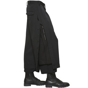 Персонаж YOJI OOAK Leisure Cropped Pants Essence Walda Nine Wide Pants Dark Pants