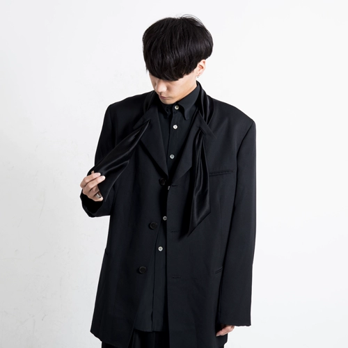 Оригинальный дизайнерский шелковый шерстяной галстук для отдыха, японская куртка, простой и элегантный дизайн