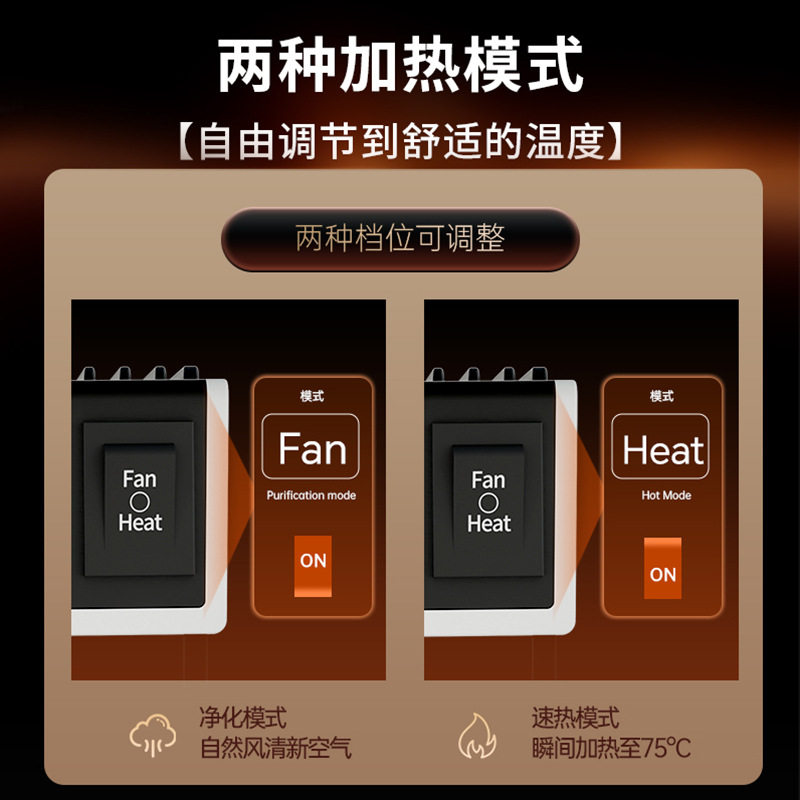 Car Heater 2025 New Model Car Heater 12V24V Winter Car Heating Fan Front Windshield Heating Device