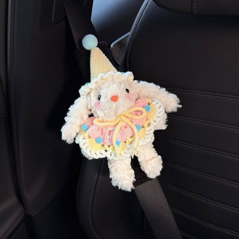 Creative Rabbit Car Seatbelt Shoulder Pad, High-End and Cute, Suitable for All Seasons, Car Seatbelt Decoration for Girls