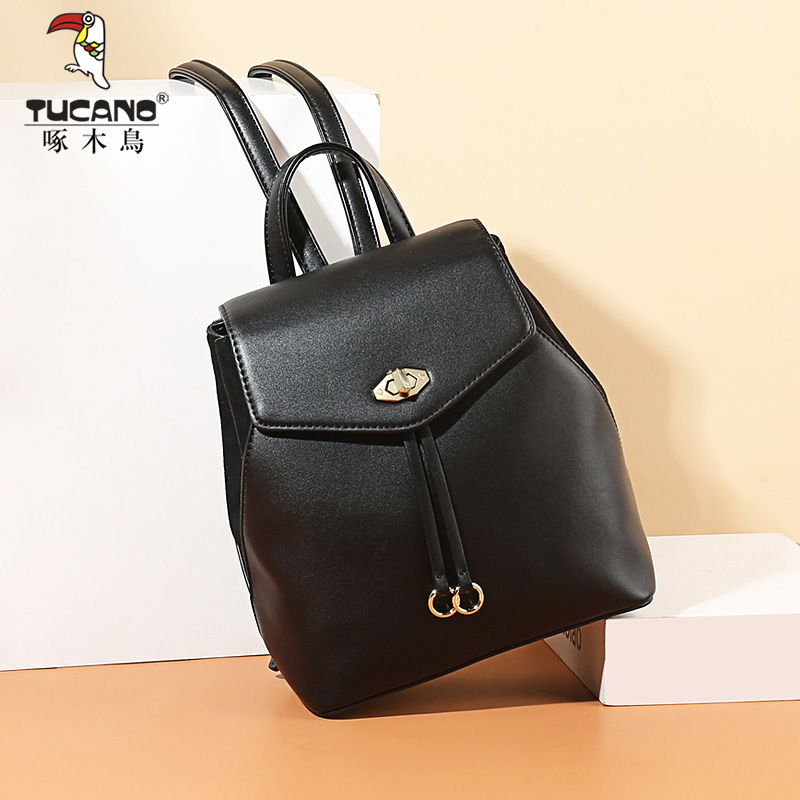 Woodpecker bag 2022 new trendy backpack women's shoulders Messenger bag fashion trend school bag women's Korean version of the backpack