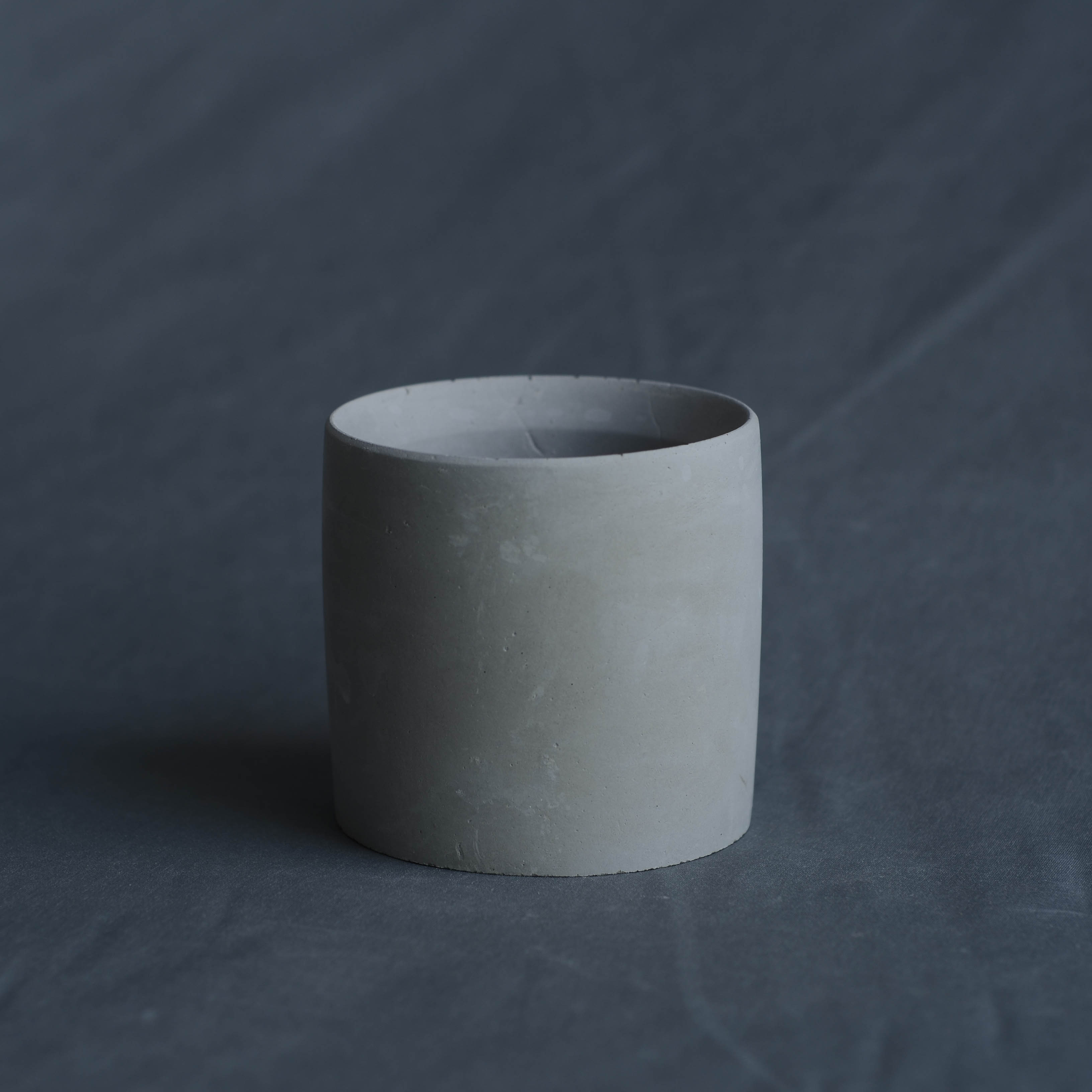 Nordic cylindrical cement flower pot succulent pot