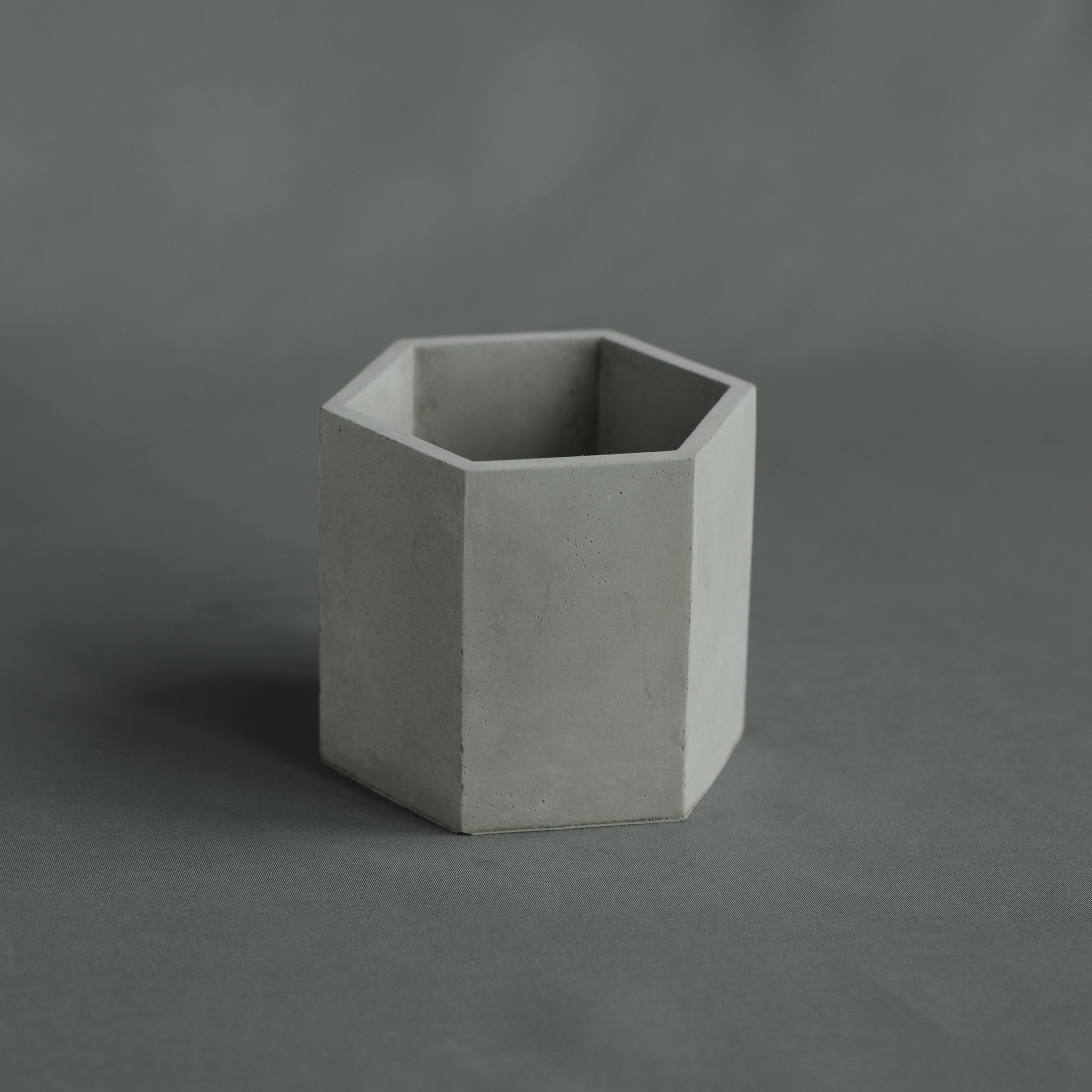 Nordic style hexagonal cement pot plant pot