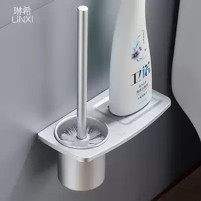 Toilet brush Punch-free wall-mounted non-dead corner powder room toilet brush cleaning kit Toilet brush long handle