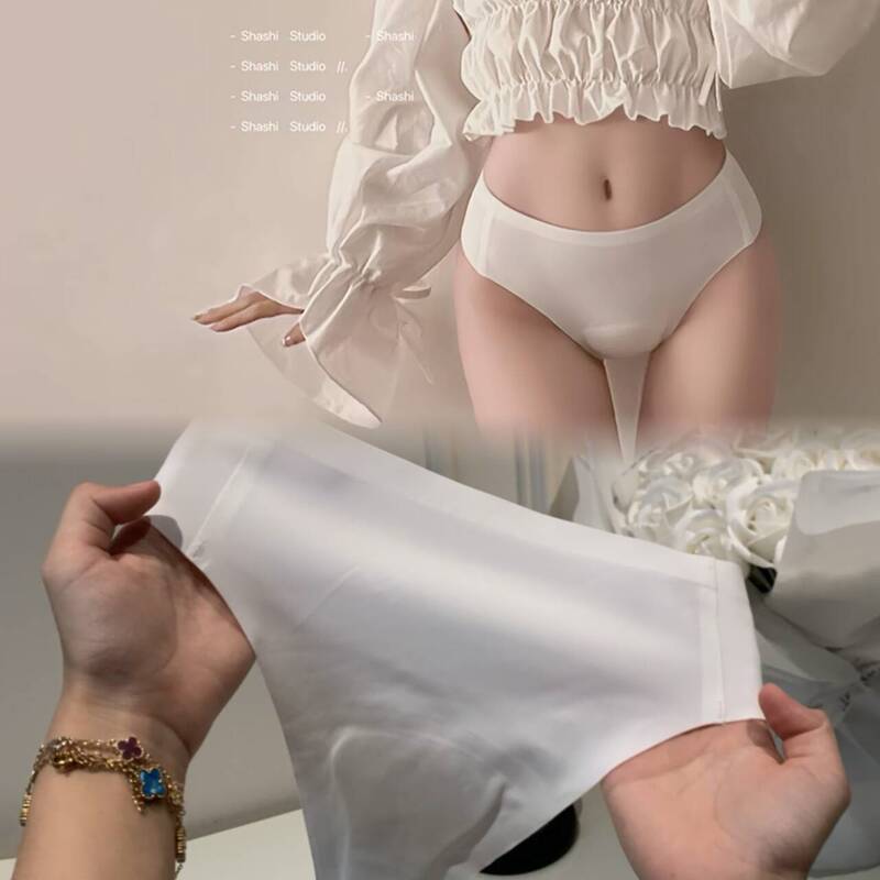 Women's Yoga Pants Anti-Embarrassment Underwear Invisible Seamless Briefs with Latex Pad Crotch Sports Thong Panties for Women