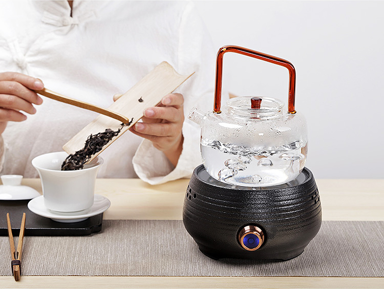 Friend is heat - resistant glass ceramic the boiled tea, the electric TaoLu household who spinosa boiled tea kettle, tea set pu 'er