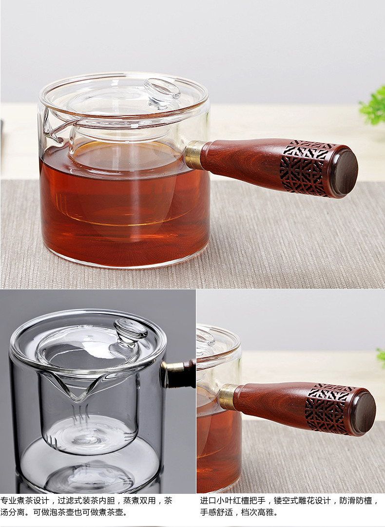 Friend is heat - resistant glass ceramic the boiled tea, the electric TaoLu household who spinosa boiled tea kettle, tea set pu 'er