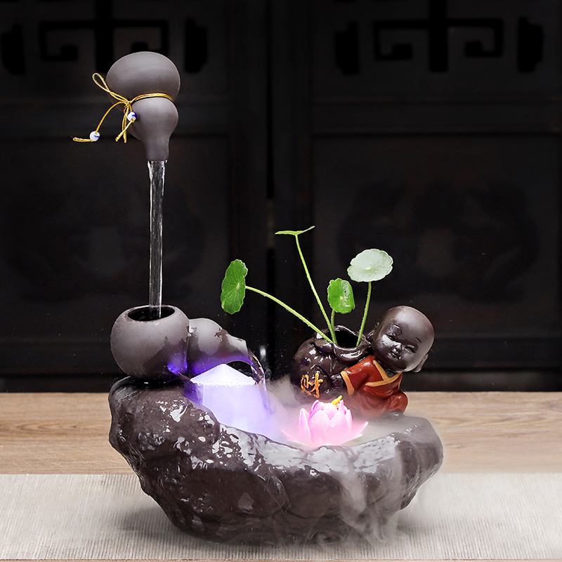 Creative humidifier water lucky feng shui living room and office of ceramic household crafts are the opened a housewarming gift