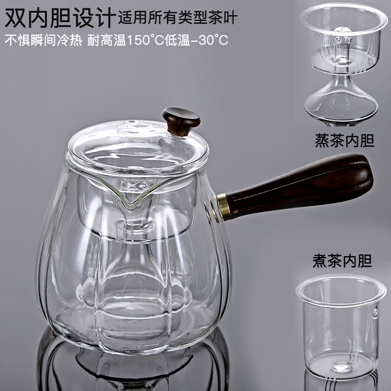 Friend is heat - resistant glass boiled tea machine electricity TaoLu household kung fu tea set of a complete set of large tea pu - erh tea with the teapot