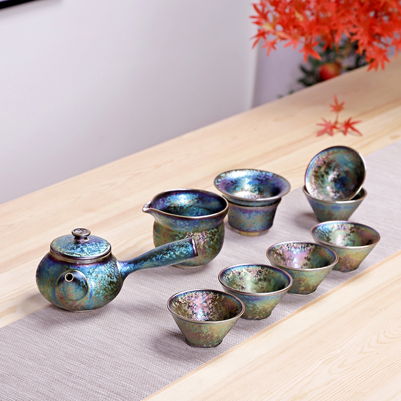 Friends is a complete set of kung fu tea set of ceramic tea set the teapot teacup tea sea built home office gift tea set
