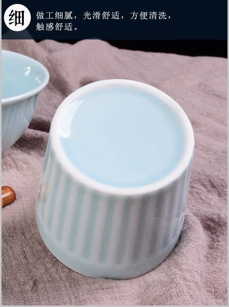 Friends are celadon combination suit dishes suit Japanese household ceramics tableware 0 glass plate the rice bowls