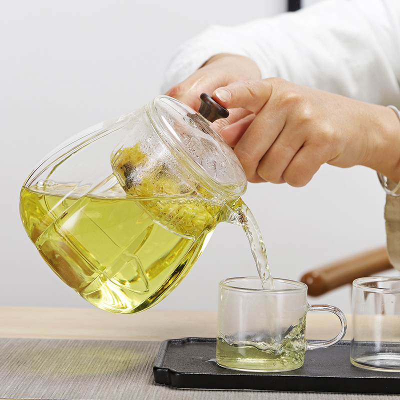Friend is heat - resistant glass boiled tea machine electricity TaoLu household kung fu tea set of a complete set of large tea pu - erh tea with the teapot