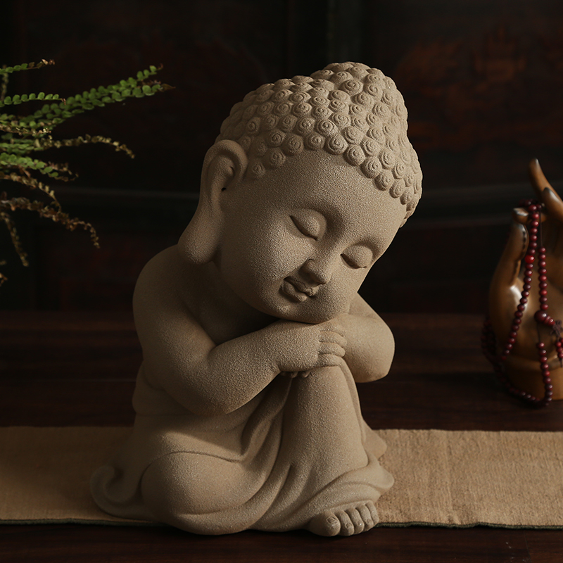 Contracted and I household adornment coarse pottery Buddha furnishing articles the opened a housewarming gift lucky living room and a study arts and crafts