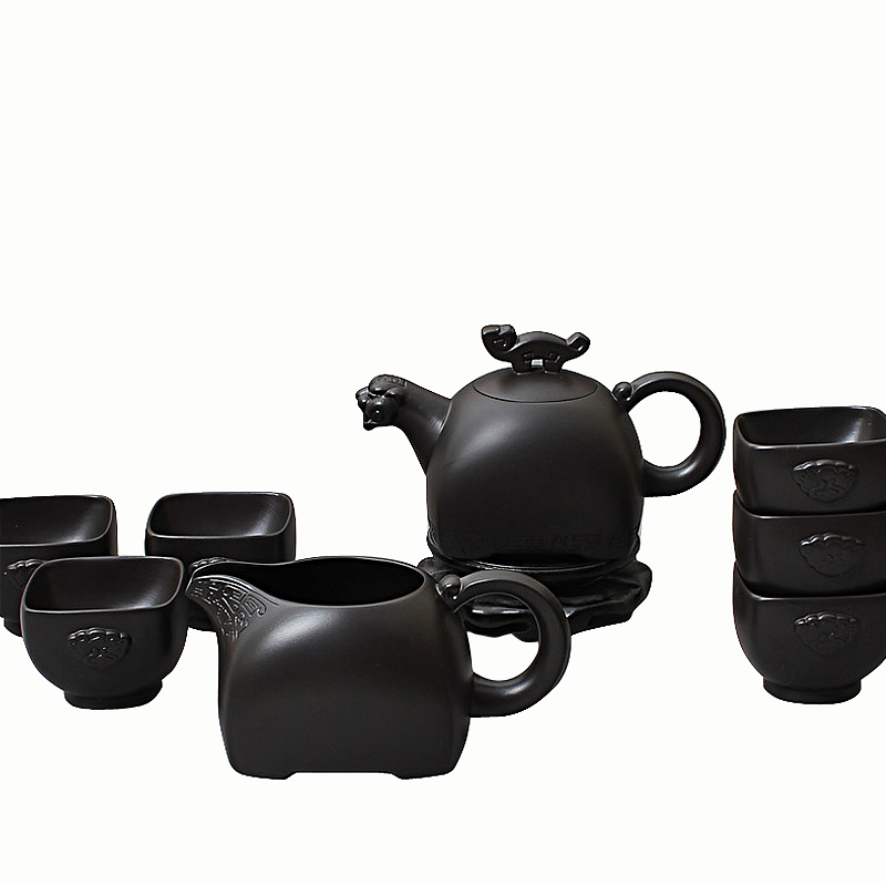 Friend is yixing purple sand tea set a complete set of kung fu purple sand tea teapot teacup fair keller