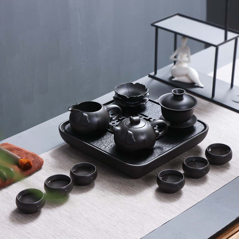 Friends is a complete set of violet arenaceous kung fu tea set are it tea cups of tea for wash bowl gourmet 6 gentleman