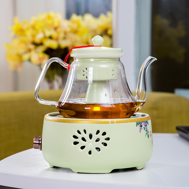 Steaming tea ware boiling tea ware black tea pu 'er heat - resistant glass tea set teapot ceramic company - thermal TaoLu boiling kettle