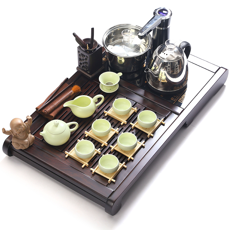 Friend is ebony wood tea tray was kung fu brother your up up ceramic ice crack tea set automatic boiling water tea table