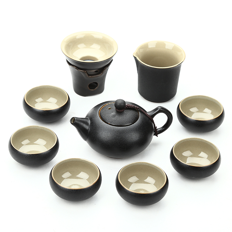 Zen tea set a complete set of ceramic kung fu tea set gift teapot tea cups tureen tea set