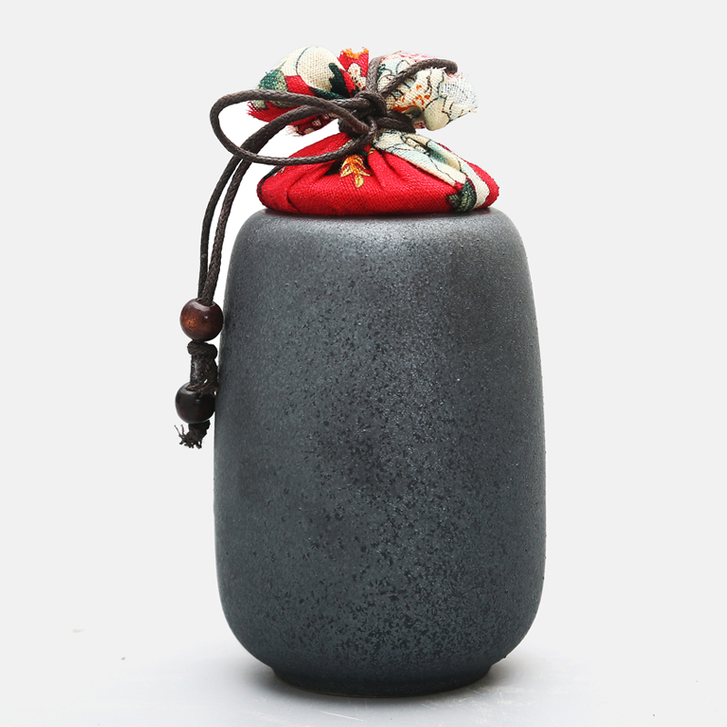 Friend is tea set coarse pottery caddy fixings ceramic glaze wake POTS sealed piggy bank iron iron black tea tea pot