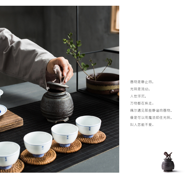 Friend is ceramic seal caddy fixings kung fu tea pu - erh tea POTS of tea warehouse wake receives the tea gift box