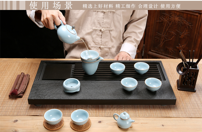 Friend is sharply stone tea tray tea set the whole piece of natural purple sand kung fu tea tea table stone tea tray are it