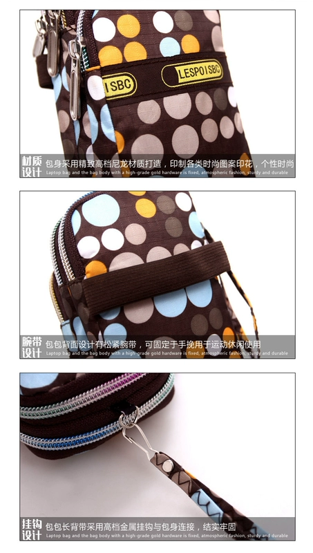 2018 mới túi điện thoại di động nữ Messenger bag Hàn Quốc phiên bản của treo cổ túi điện thoại di động cổ tay thay đổi bao bì mini bag vertical túi đeo chéo supreme