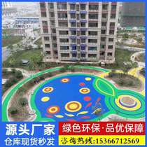 EPDM rubber granule plastic runway construction school kindergarten outdoor plastic field rubber floor rubber material