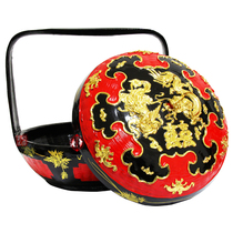 Yongchun Lacquer Basket Folk Lacquer Art Craft Three-dimensional Dragon Phoenix-made up Lacquer Wedding Wedding Ornament Basket with Fragrant Basket and Basket Bye-bye Basket