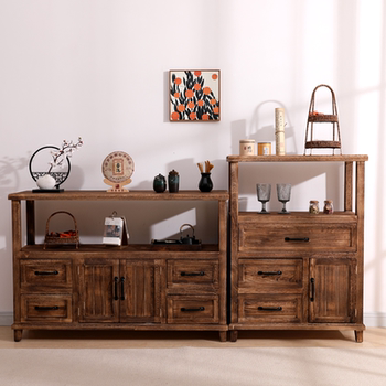 Tea side cabinet american dining side cabinet room entrance rack