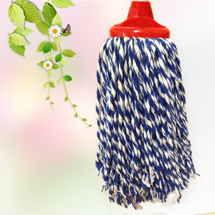 Manufacturer direct sale Sijia 6358 round head cotton yarn mop head absorbent cotton yarn mop head not fading hair does not fade