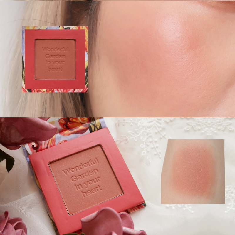 NyceMakeup văn học sơn dầu hộp hoa phấn má hồng kem làm sáng da trang điểm nude phấn má hồng không thấm nước lưới đỏ - Blush / Cochineal phấn má dạng thỏi
