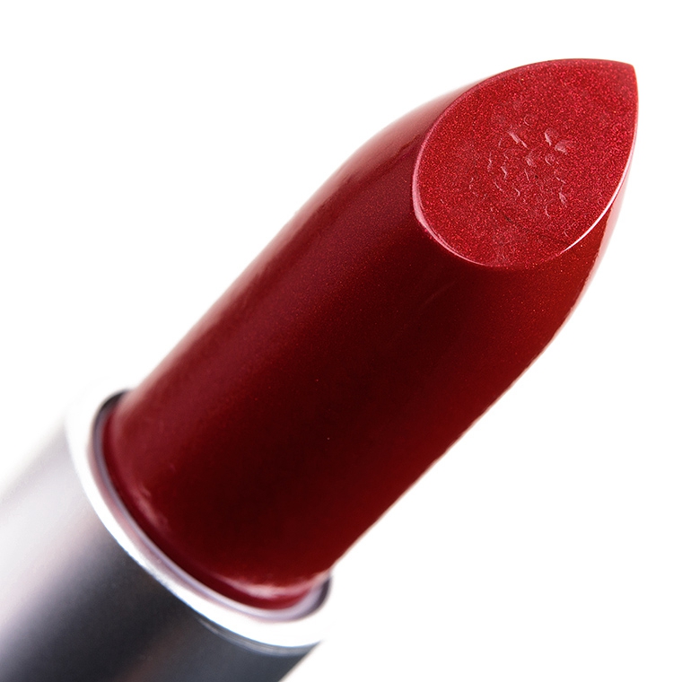 MAC son môi đỏ thắm hiển thị màu sắc nhỏ ớt bưởi 646 đỏ nâu marrakesh gia súc máu dubonnet - Son môi merzy m2