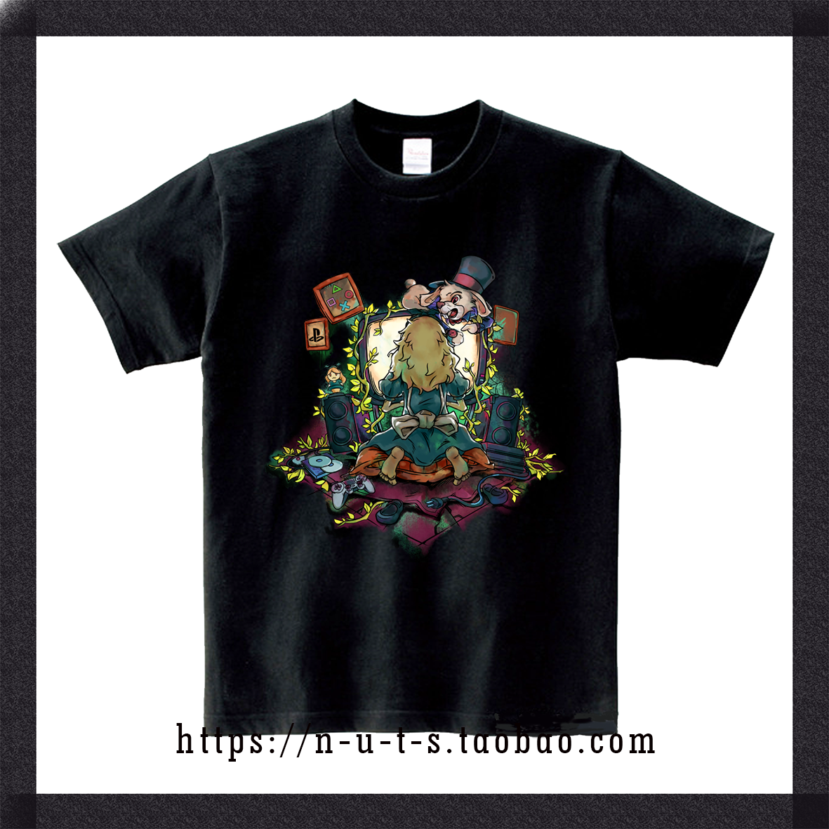 NUTSX Mcnon-Elysees the Sodog T-shirt for the sleepwalking console