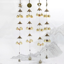 Three layers of Entrance Treasure Alloy Wind Bells Hanging Accessories Accessories Pendants Store Recruiting Wind Bells Pendant Decoration Hanging Accessories