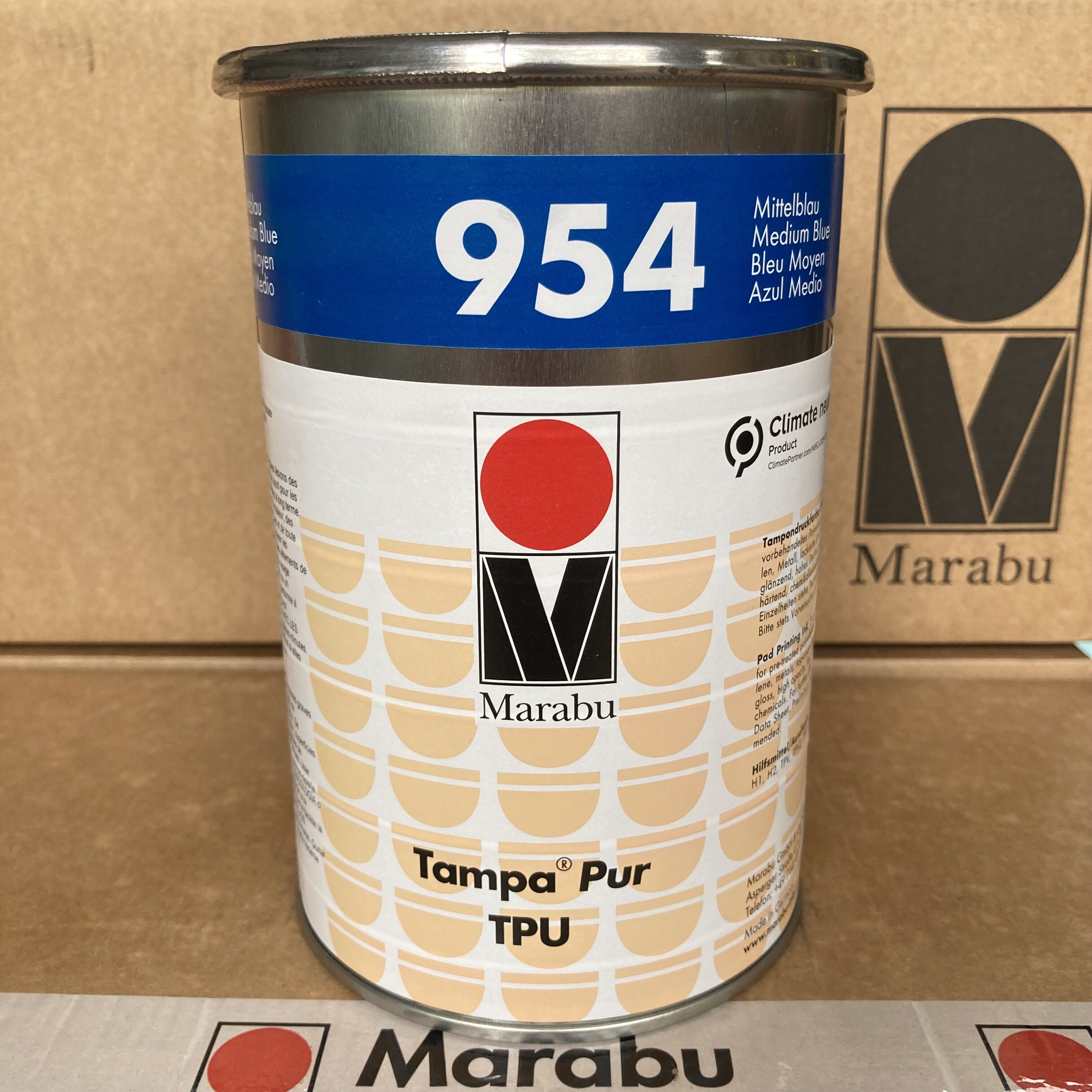 Marabu Germany Malebao Ink TPU954 in blue PP PA progressive sheet high-end transfer printing ink-Taobao