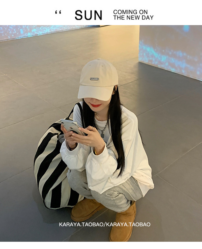 Sombrero de las mujeres primavera y otoño nueva protección solar verano gran cara ancha a lo largo de la tapa de pato versión coreana marca de moda cara visible pequeña gorra de béisbol al por mayor pic 9
