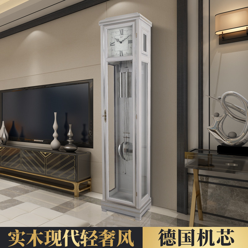 TQJ Living room modern minimalist Nordic Wind Floor bell Light extravagant villa Machinery Germany Hermler Grand Block bell-clock-Taobao