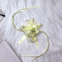 Bridesmaids sister group wrist flower wedding ultra-fairy-only minimalist hand each color wedding butterfly knot dancing childrens hand flowers