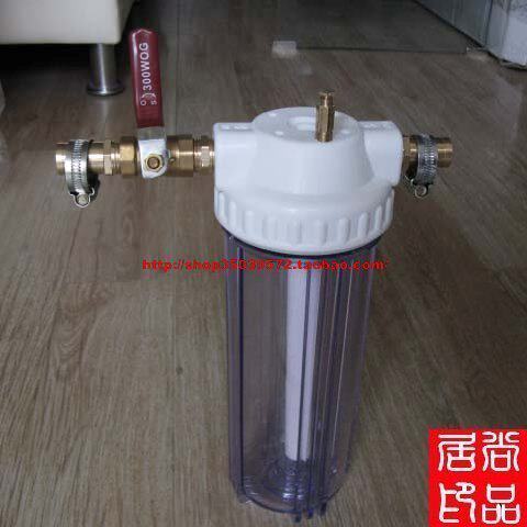 (champint water group) Pre-filter barrel = RO cup change front filter (with ball valve)