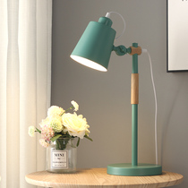 Nordic Ins Teenage Girls Study Table Lamps Eye Protection Desk Dorm Room Students Dorm Room Reading Bedroom Bedside Headlights Plug-in Type
